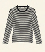 ANNIE TEE -- BLACK VENETIA STRIPE