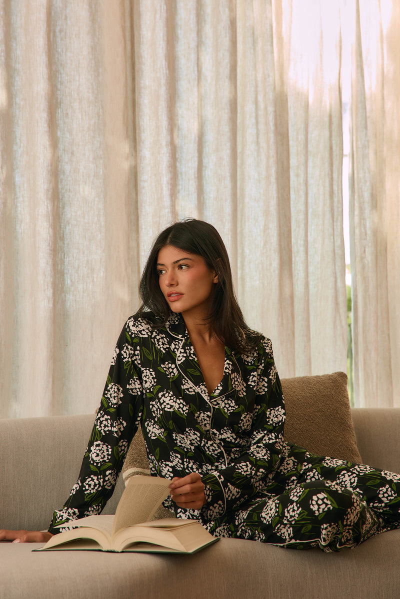 Winter Cloud Jersey PJ Set in Blossom