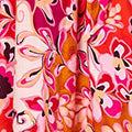 Printed Short Sleeve Wrap Midi Dress