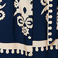 Ikat Print Cap Sleeve Short Shirt Dress