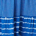 Striped Ruched Texture Tiered Midi Dress