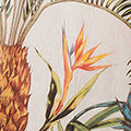 Tropical Print Sleeveless Midi Dress