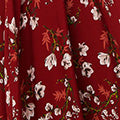 Floral Bardot Shirred Empire Maxi Dress
