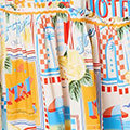 Patchwork Print Knee Length Smock Dress