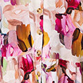 Brushstroke Floral V-Neck Smock Dress