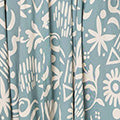 Abstract Print Shirred Knee Length Dress