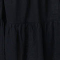 Smocked Flared Sleeve Tiered Midi Dress