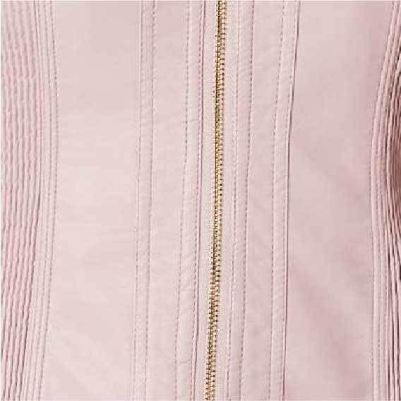 Zip Front Faux Leather Jacket