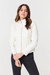 Zip Front Faux Leather Jacket