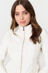 Zip Front Faux Leather Jacket
