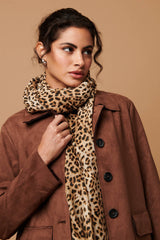 Animal Printed Relaxed Shawl Scarf