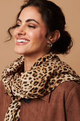 Animal Printed Relaxed Shawl Scarf
