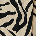 Zebra Print Frilled Cap Sleeve Jumpsuit