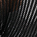 Sheer Mesh Texture 3/4 Sleeve Cardigan