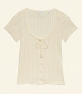 LARA TEE -- CREME CITRON QUELLE JOLIE POINTELLE