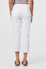 High Waist Skinny Cropped Trousers