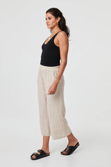 High Waist Stretchy Crop Trousers