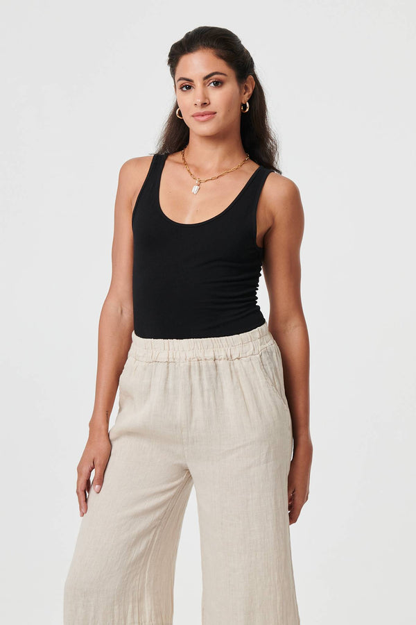 High Waist Stretchy Crop Trousers