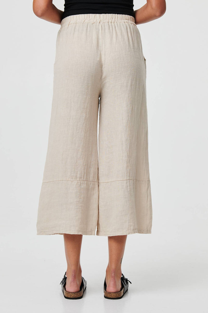 High Waist Stretchy Crop Trousers