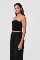 High Waist Stretchy Crop Trousers