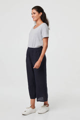 High Waist Stretchy Crop Trousers