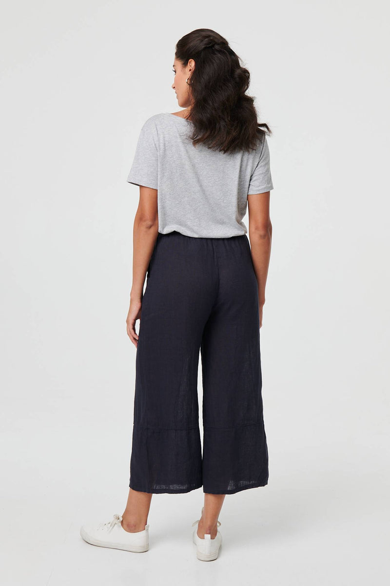 High Waist Stretchy Crop Trousers