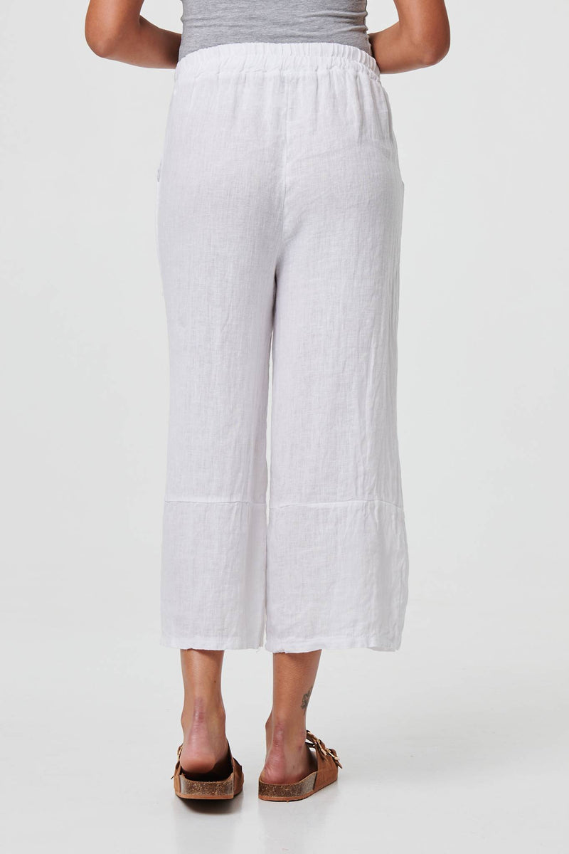 High Waist Stretchy Crop Trousers