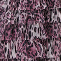 Animal Print Semi Sheer Mesh Midi Skirt