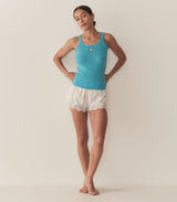 SEINE CASHMERE TANK -- MEDITERRANEAN SEA