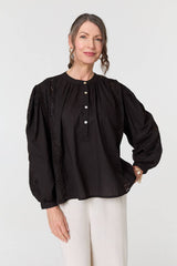 Broderie Anglaise Puff Sleeve Blouse
