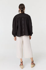 Broderie Anglaise Puff Sleeve Blouse