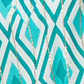 Geo Print V-Neck Sleeveless Relaxed Top