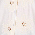 Floral Embroidered Puff Sleeve Blouse