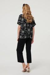 Floral Relaxed Short Sleeve Top
