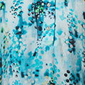 Printed 3/4 Sleeve Relaxed V-Neck Blouse