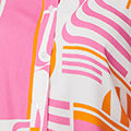 Abstract 3/4 Sleeve Relaxed Shirt