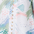Abstract 3/4 Sleeve Relaxed Blouse