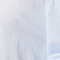 3/4 Sleeve Collarless Curve Hem Shirt