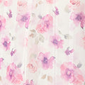 Floral 1/2 Sleeve Semi Sheer Blouse