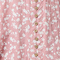 Ditsy Floral 3/4 Sleeve Curve Hem Top