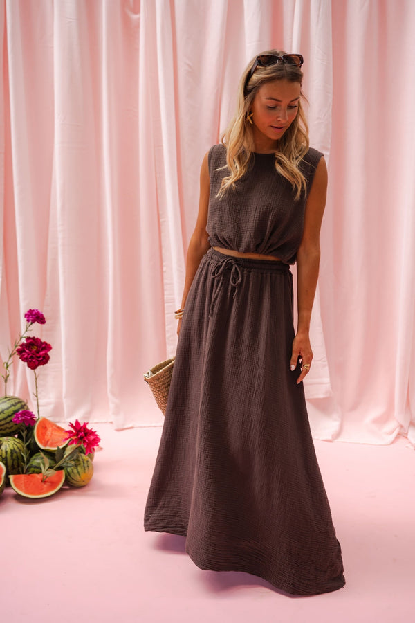 Chocolate Alyssa Skirt